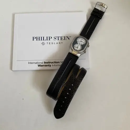 Philip Stein Diamond Teslar Watch w/extra strap