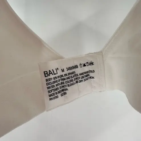NWT Bali Women's Comfort Comfortflex Fit Seamless Shaping Wireless Bra Medium White