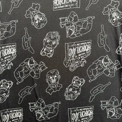 Goosebumps Horrorland All Over Grafitti Print Black Crewneck Tee by Cakeworthy Size L