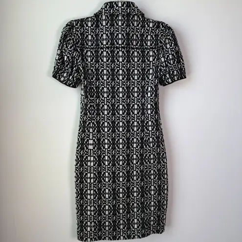 Max Mara Dress Cesy Jacquard Monogram Print Mini Shirt Dress SIze XS/2
