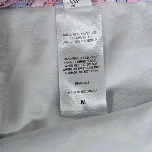 Salt + Cove Printed High Waist Swim Bottom M NWT Pink Size undefined