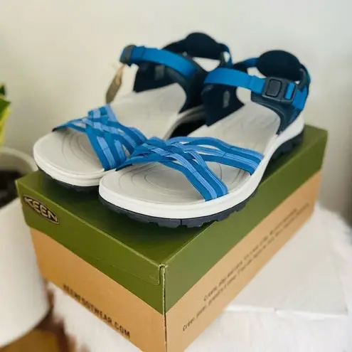 Keen Terradora II Strappy Open Toe Sandal, Comfort Hiking Blue, Size 11, NWT