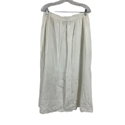 Delin Collection Women's All White Top & Skirt Set Size 2X