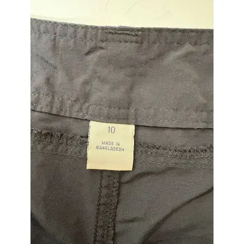 Bimini Bay Outfitters Ltd Shorts Womens Size 10 Black Nylon High Rise 6" Inseam