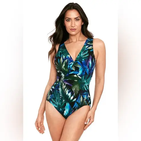 MiracleSuit Women's Useppa Esmerelda Underwire One-Piece Swimsuit Sz 12 70