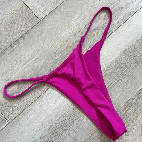 Monday Swimwear Bikini Bottoms brazil thong womens Pink (medium) swim cheeky