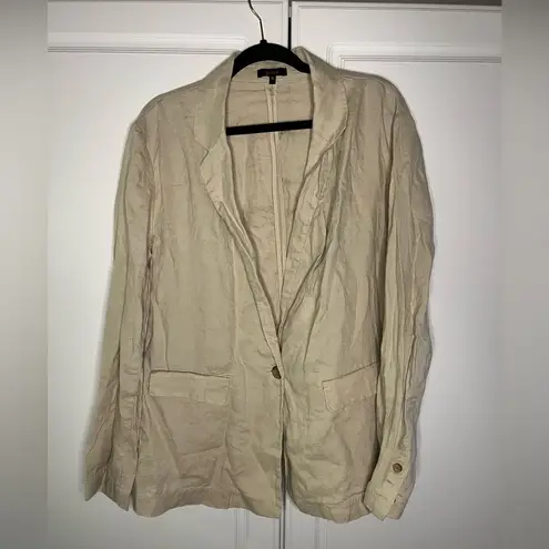 Quince 100% European Linen Blazer Driftwood