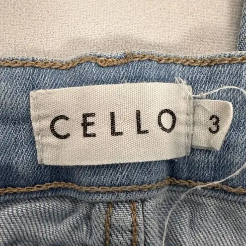 Cello  Junior Women's Light Wash Distressed Denim Jeans Size 3