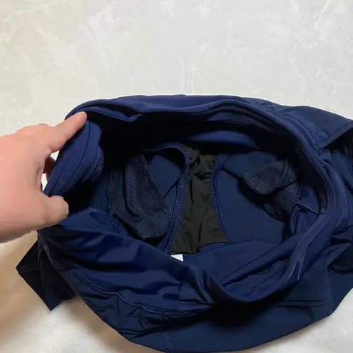 Lands' End Women's 5" Quick Dry Swim Shorts with Brief Lining Size 8 Vacation Blue