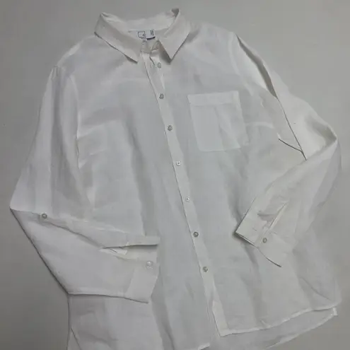 Meraki moon Button Down Linen Tunic