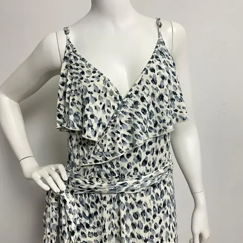 Sofia Jeans by Sofia Vergara Sleeveless Knit Faux Wrap Maxi Dress Sz L (12