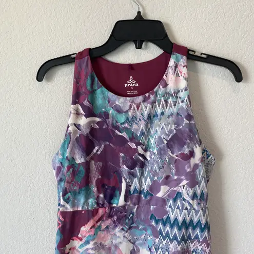 prAna Multi Print Outdoor Athletic Dress Size Small
