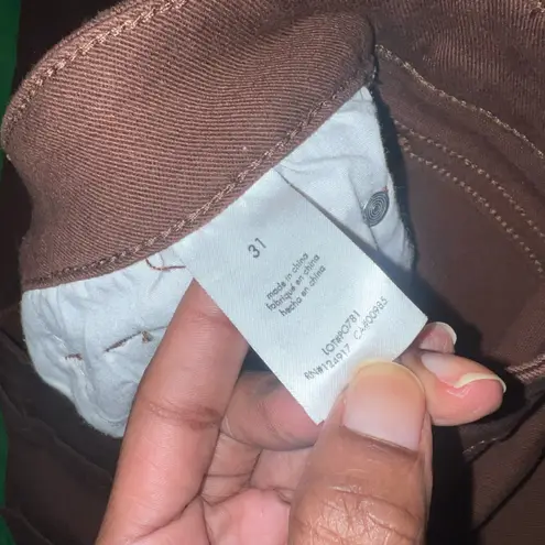 We Wore What Icon Classic Brown Women's Straight Leg Jeans size 31