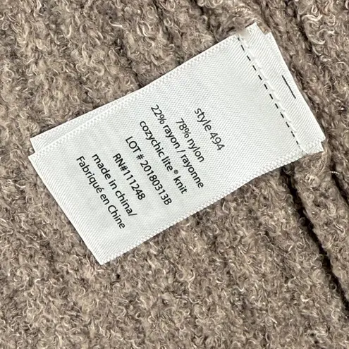 Barefoot Dreams CozyChic Lite Montecito Cardi Cardigan HE Driftwood Taupe Size S