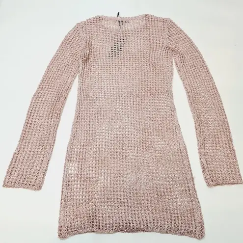 H:ours Emma Sequin Mini Dress in Mauve XS