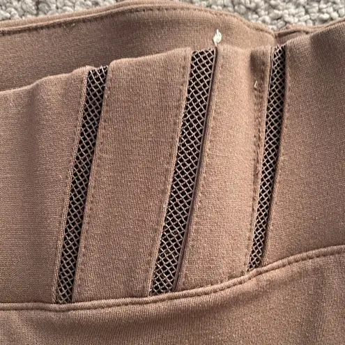 One 5 One Light Brown Pull On Stretch Ankle Pants | Size Medium
