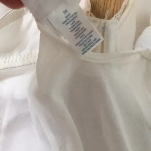 New Women’s Rene Rofe Underwired Lingerie Chemise Gown Slip Ivory Size Medium White