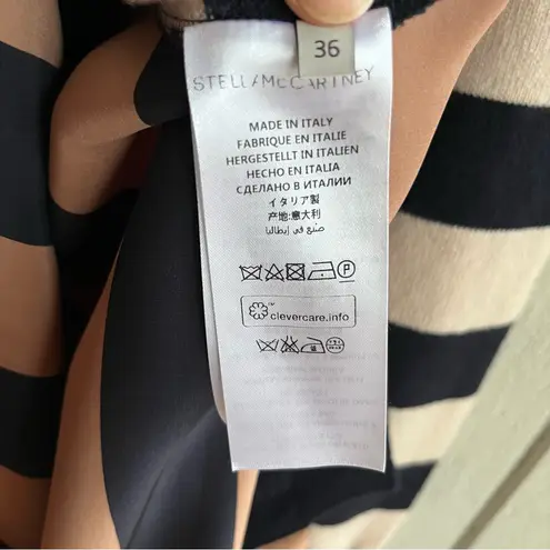 Stella McCartney  Cashmere and Silk Striped Long Sleeve Sweater Dress Size 36