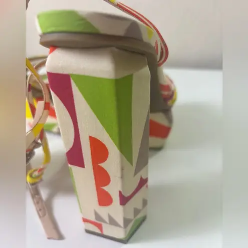 Gianni Bini NWT  Parrish Multi Color Geometric Ankle Strap Platform Sandals 7.5 - Image 7