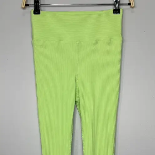 Year of Ours Ribbed Flare Leggings Women Small Pistachio Green Activewear Pant