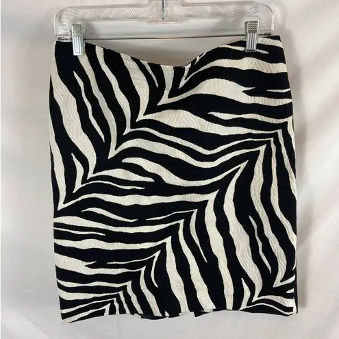 Talbots  Zebra Print Pencil Skirt Size 10P