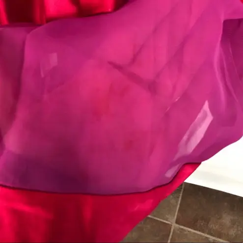 Phoebe Couture | Pink & Red Mini Dress