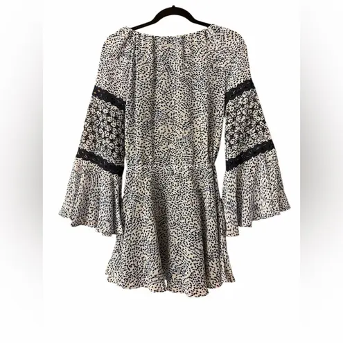 Alexis Lanelle Dress in Capri Embroidered floral dot mini dress NWOT