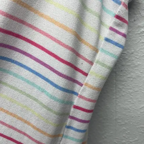 KIKIT Multicolor 80s Retro Chic Coquette Soft Girl Henley Tank Top Women's Large White