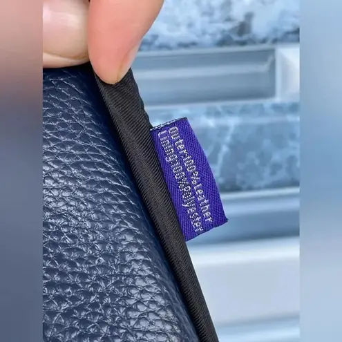 Vere Verto navy blue leather backpack Blue