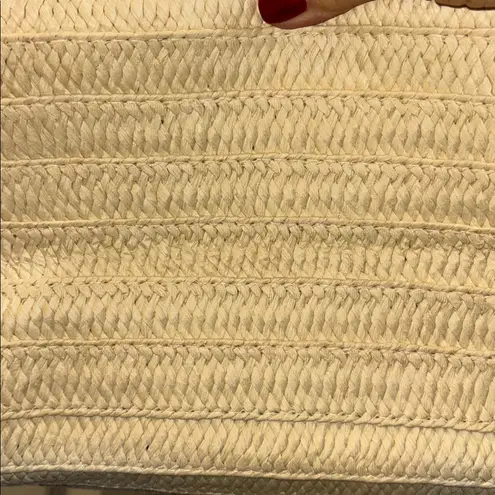 Urban Expression URBAN EXPRESSIONS NWTS STRAW TOTE WITH PINK HEART DESIGN FULLY LINED WITH POCKET - Image 9