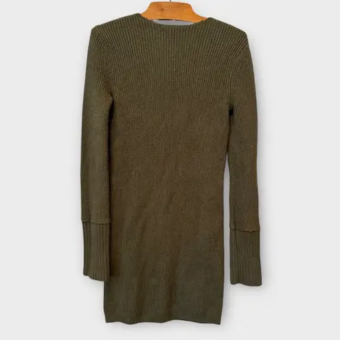 Something Navy Fitted Ribbed Mini Tunic Sweater Dress Size XS