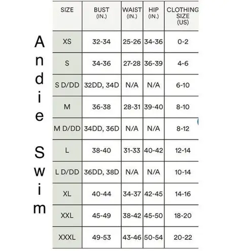 ANDIE NWT Swim The Bikini Bottom Medium Coverage Leg Cut Low Rise L Navy Blue - Image 10