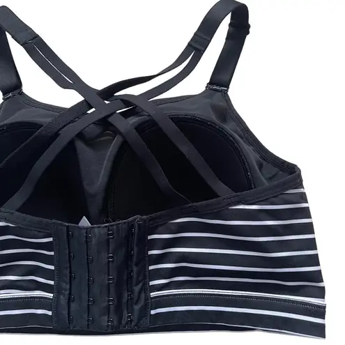 Lane Bryant Livi Active Women’s Sports Bra Striped Plus Size 38DDD Strappy Yoga