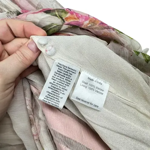 ROCOCO SAND Melody Maxi Dress Colorful Floral Pastel Watercolor Small Hi