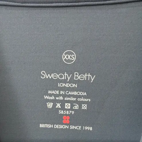 Sweaty Betty Grace Cozy Blue Oversized Scuba Sweatshirt Top XXS RUNS LARGE