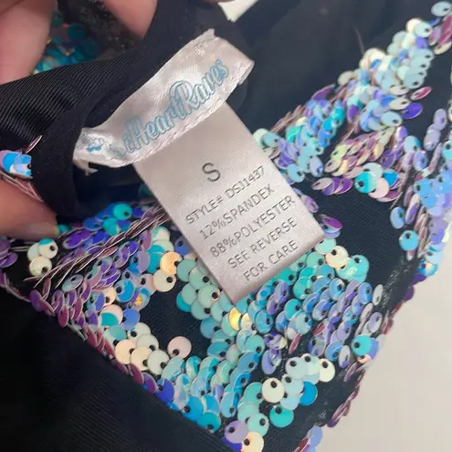 iHeartRaves NWOT Holographic Sequin Bodysuit