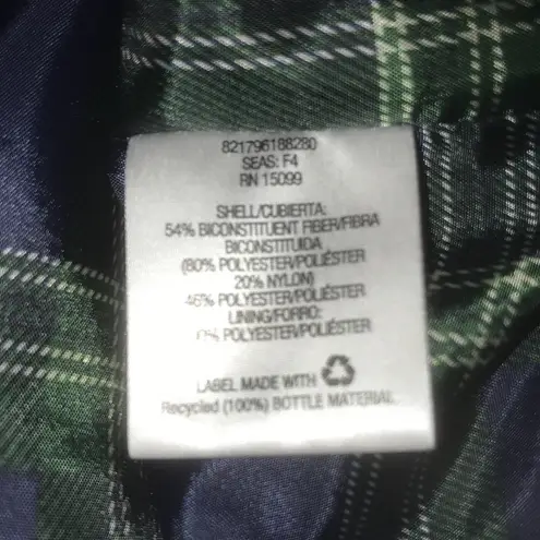 Covington navy blue zip up long sleeve windbreaker jacket with pockets NEW SZ L