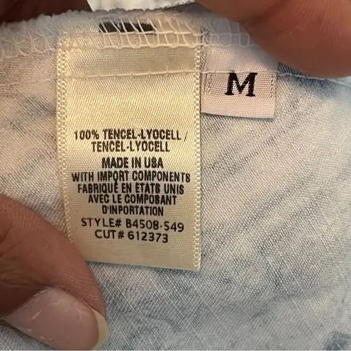 Bella Dahl  | Tie Dye Tie Front Tank Top Sz M thumbnail 6