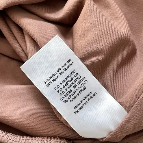 Babaton Contour Bodysuit Brown (large) square neck seamless double lined party