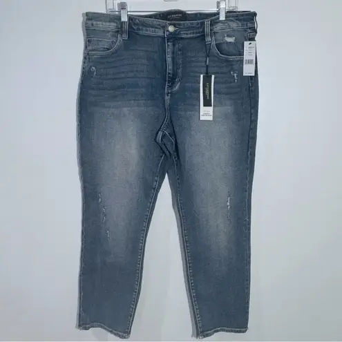 NWT Stitch Fix Liverpool Kennedy Crop Straight In Kennedy Wash Size 16/33 Tall Blue