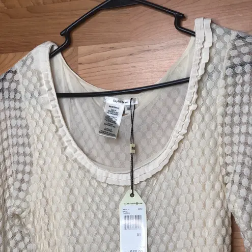 Sophie Max XL Jr. Long Sleeves Ivory Lace dress