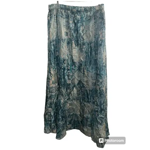 Johnny Was ✨ Santorini Silk Maxi Sz Medium Skirt✨