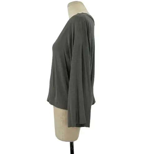 Nation Ltd Nation LTD Giselle Cropped Tee Small Gray Pima Cotton Size XS