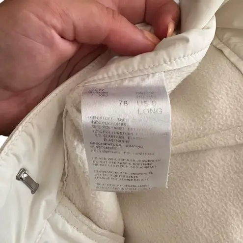 BOGNER Fleece Lined Ski Pants White Sz 8 LONG