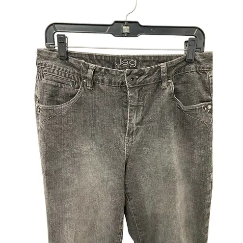 Jag jeans 12 Petite Dark Wash Mid Rise Straight Leg Denim Cotton Blend Stretch