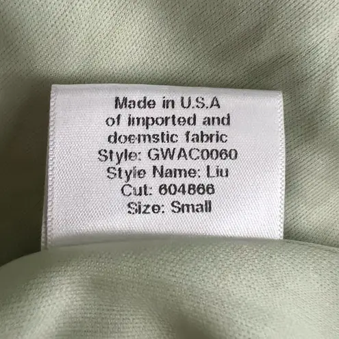 Katie May  Women’s Liu Off Shoulder Light Green Twist Front Formal Maxi Dress S