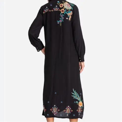 Johnny Was Francisca Seaside heavily embroidered silk dress NWT RARE