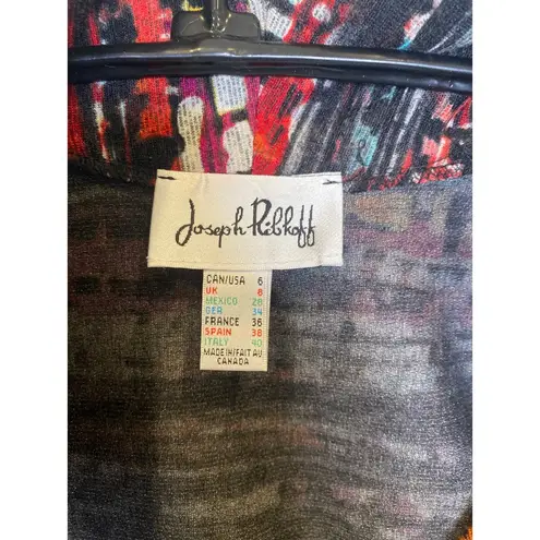 Joseph Ribkoff Duster/Sweater/Coat Polyester Spandex EUC Sz 6 Long Sleeves