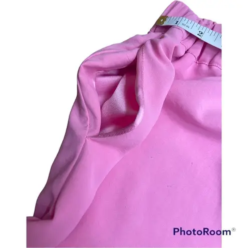 Camila Coelho Devon Pants Hot Pink Wide Leg Lined Elastic Waist Pockets M