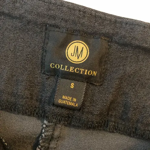 JM Collection Womens Pull On Pants Trousers Studded Stretch Gray S